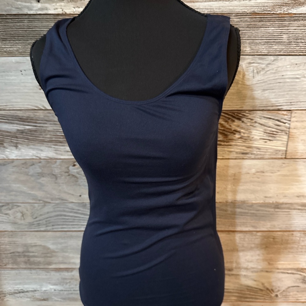 NWT Cato Dark Blue Women's Stretch Tank Top